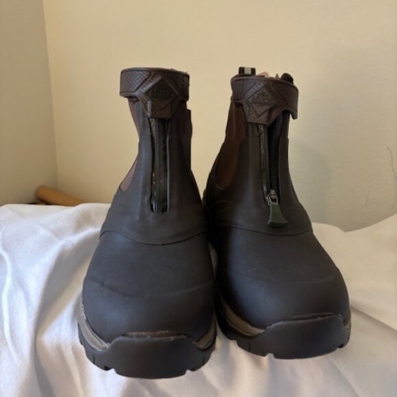 Original Muck Boots Mid Zip Ankle Waterproof Dark Brown NWT No Box Mens 10 - Picture 7 of 8